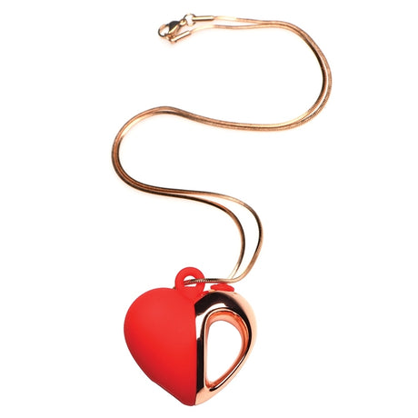 Charmed Vibrating Silicone Heart Necklace