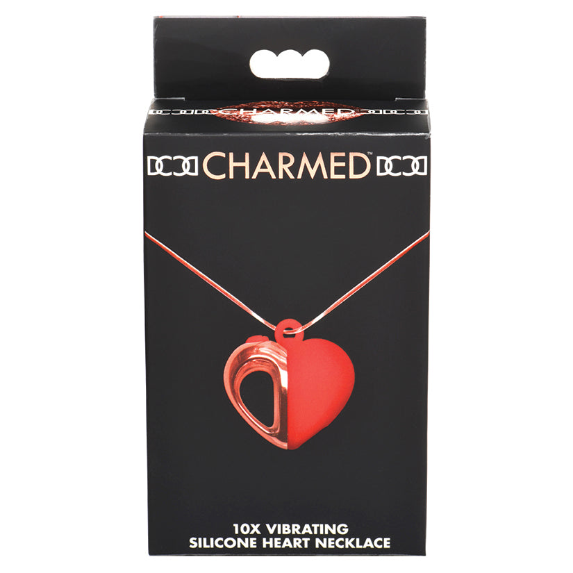 Charmed Vibrating Silicone Heart Necklace