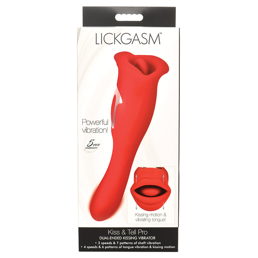 Lickgasm Kiss And Tell Pro Dual Ended Kissing Vibrator