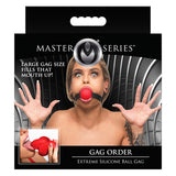 Master Series Gag Order Extreme Silicone Ball Gag