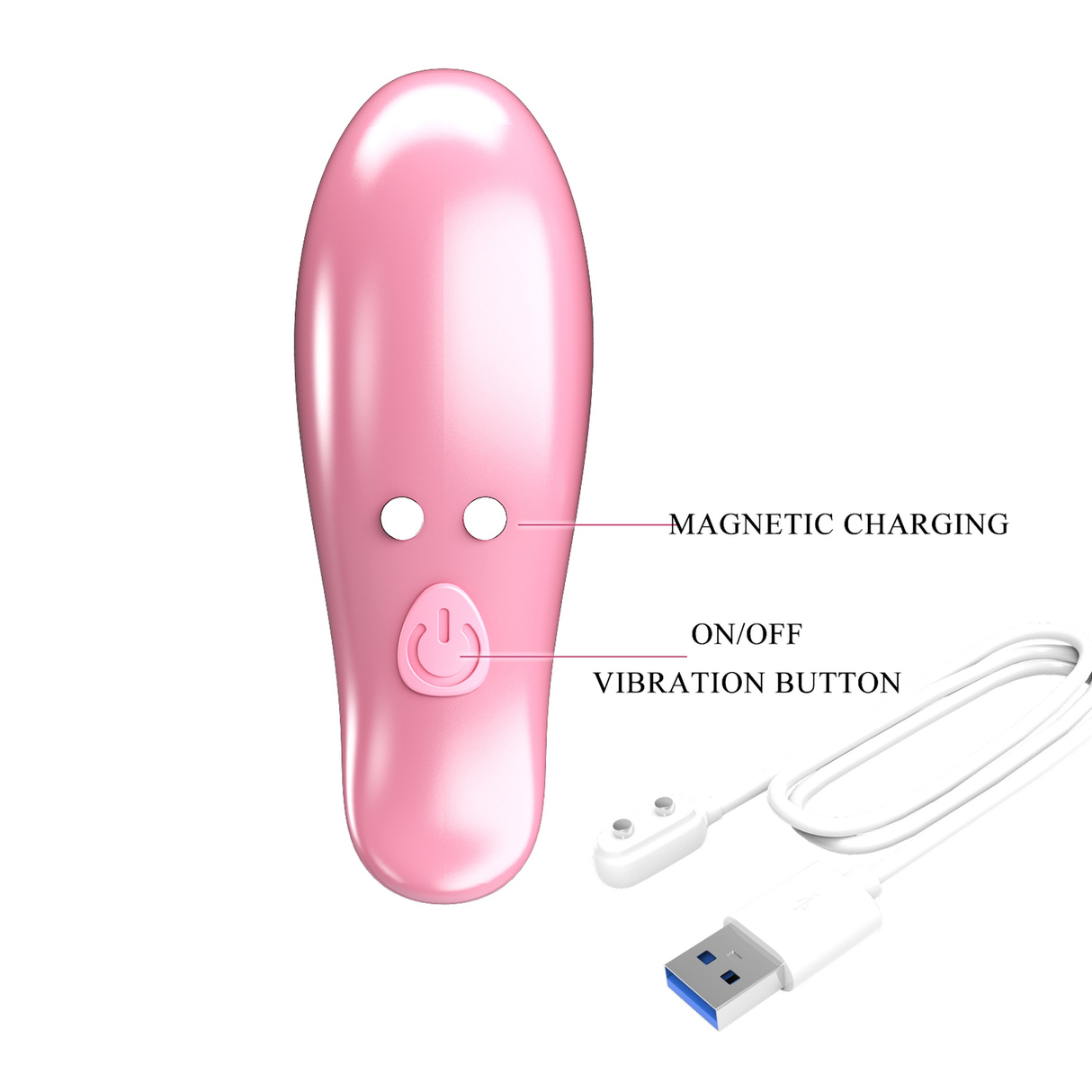 Pretty Love Leaf Wireless Vibrating Nipple Clamps Pink