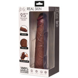 JOCK Real Skin 9.5" Silicone Dildo - Dark