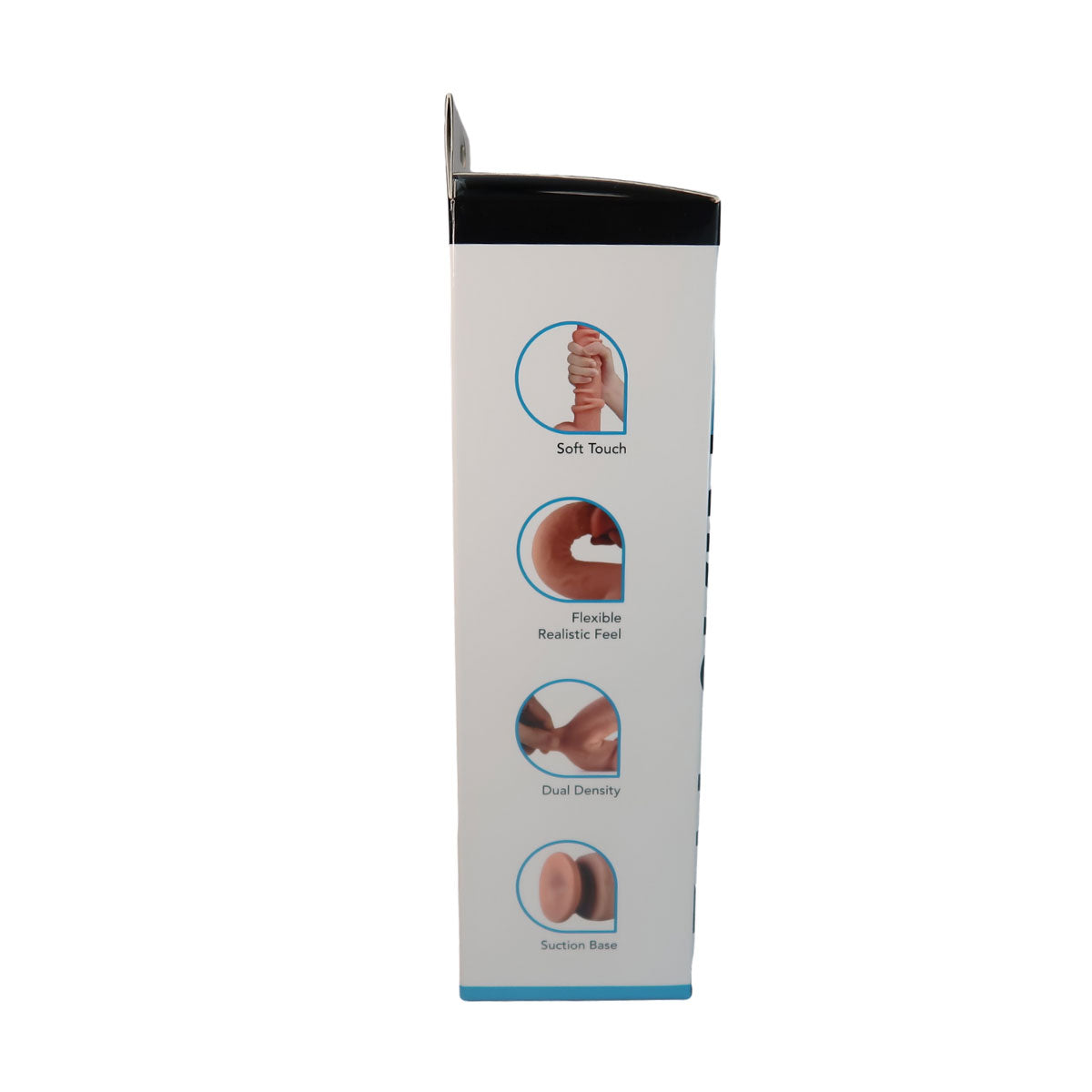 Real Skin 9" Dual Layer Dildo - Dark Brown