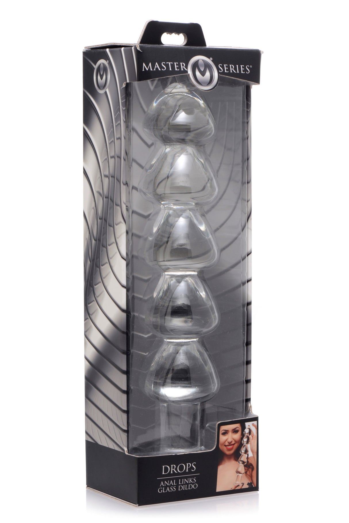 Drops Anal Links Glass Dildo