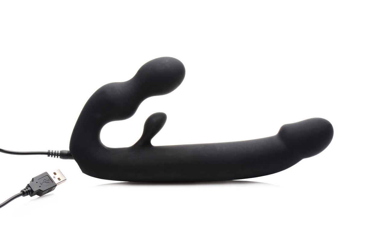 Tri-Volver Rechargeable Strapless Strap On
