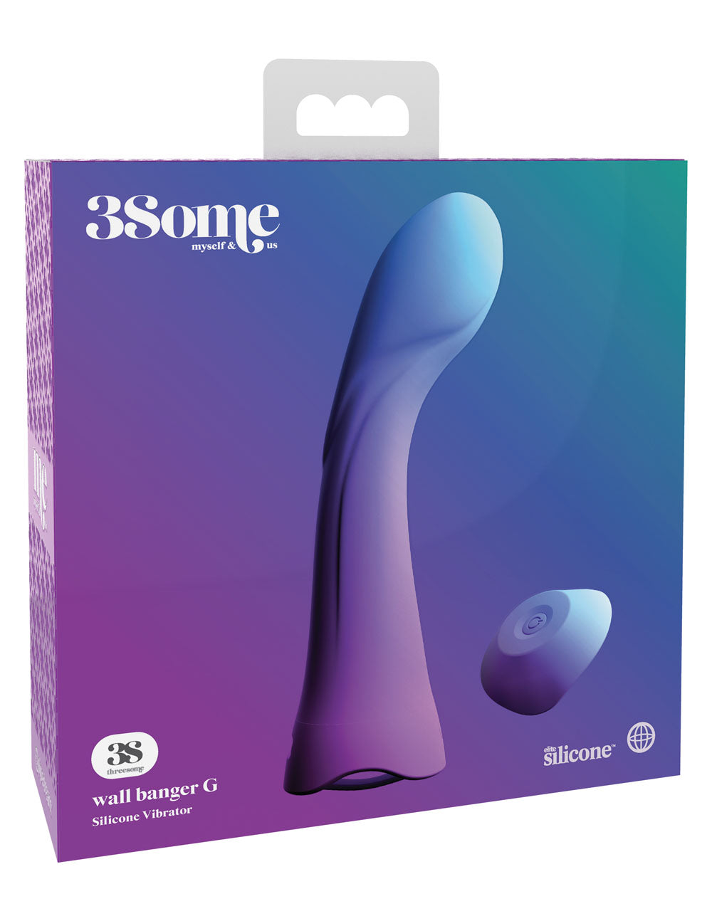 Threesome Wall Banger G Silicone Vibrator - Purple