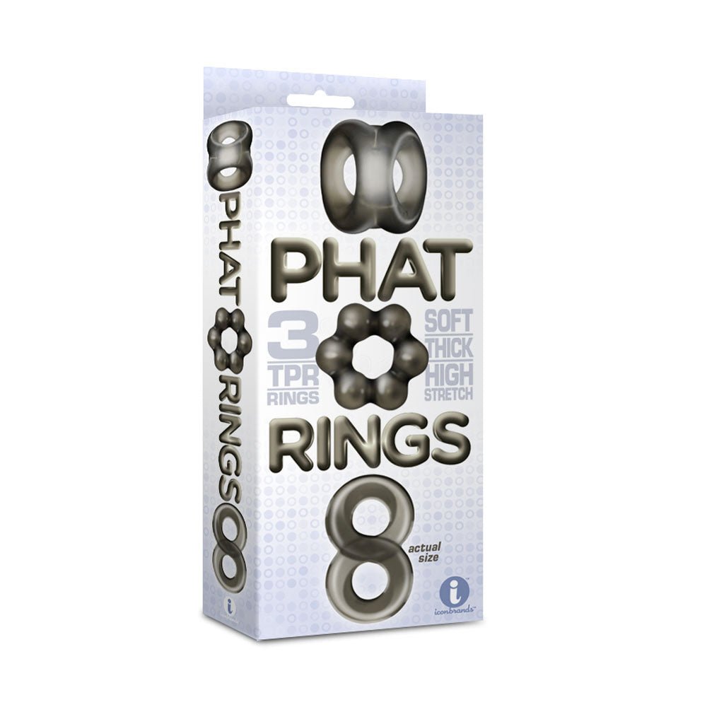 The 9's Phat Cock Rings - Smoke