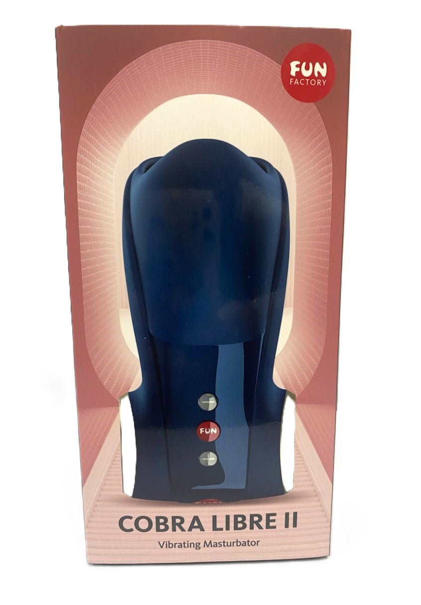 Cobra Libre II Vibrating Masturbator - Night Blue
