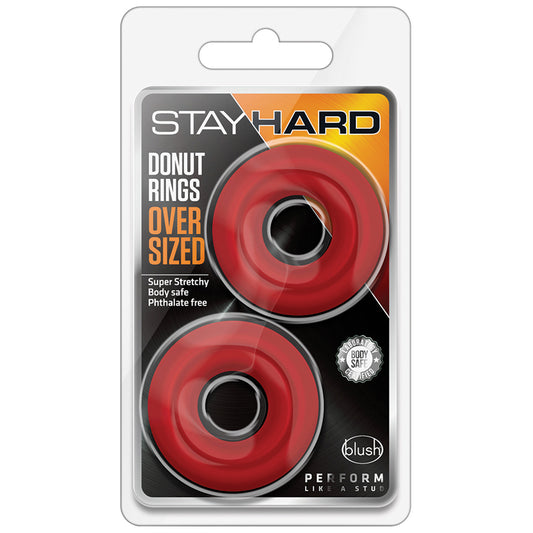 Stay Hard Donut Rings Oversized 2Pk