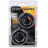 Stay Hard Donut Rings Oversized 2Pk