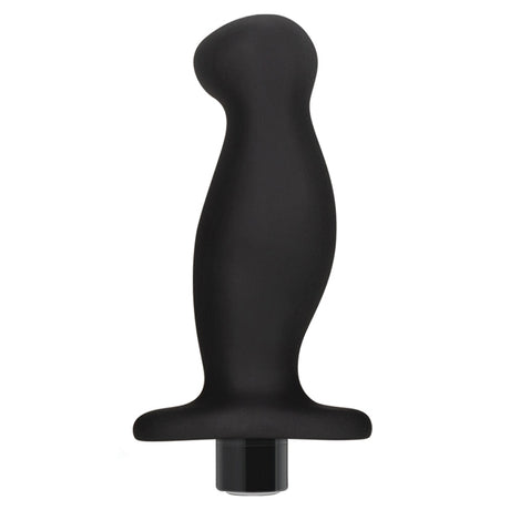 Anal Adventures Platinum Silicone Vibrating Prostate Massager 02 -Black