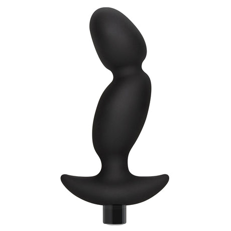 Anal Adventures Platinum Silicone Vibrating Prostate Massager 04 -Black