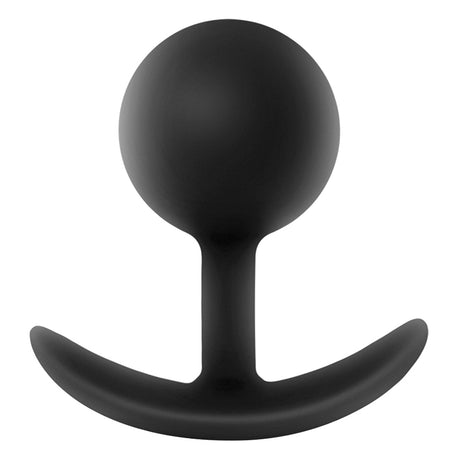 Anal Adventures Platinum Silicone Vibra Plug Black