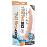 Dr. Skin Glide Self Lubricating Dildo-Vanilla 7.5"