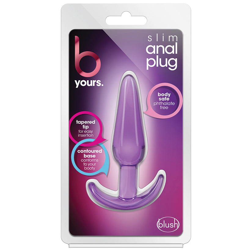 B Yours. Slim Anal Plug-Purple