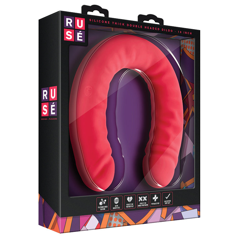 Ruse Silicone Double Headed Dildo 18"