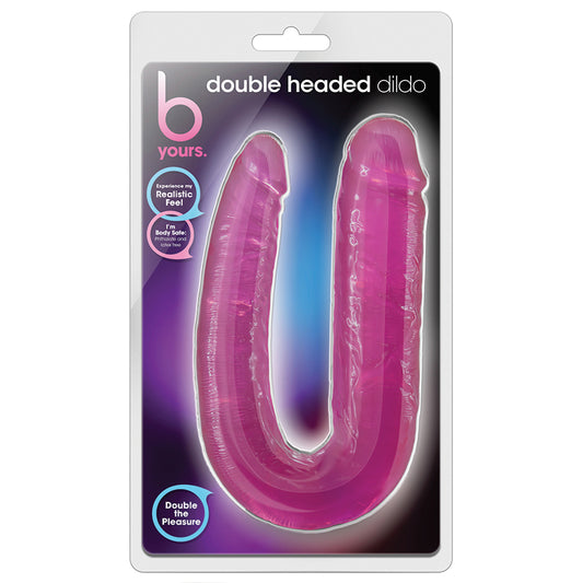 B Yours Double Headed Dildo-Pink 18"