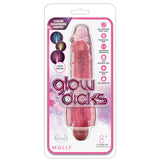 Glow Dicks Molly Glitter Vibrator 8"