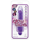 Glow Dicks Molly Glitter Vibrator 8"