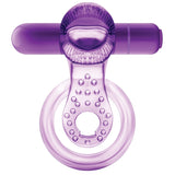 Play With Me Lick It Double Strap Cockring-Purple