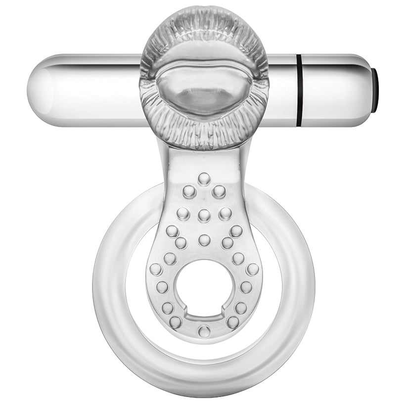 Stay Hard 10 Function Vibrating Tongue Ring-Clear