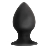 Anal Adventures Platinum Silicone Anal Stout Plug Large Black