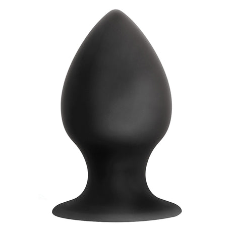 Anal Adventures Platinum Silicone Anal Stout Plug Large Black