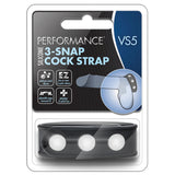 Performance VS5 3-Snap Cock Strap-Black