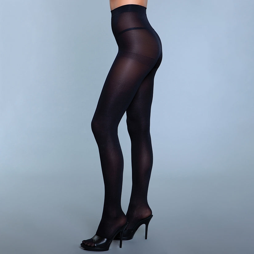 BeWicked Perfect Nylon Pantyhose-Black O/S