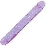 Crystal Jellies Jr Double Dong-Purple 12"