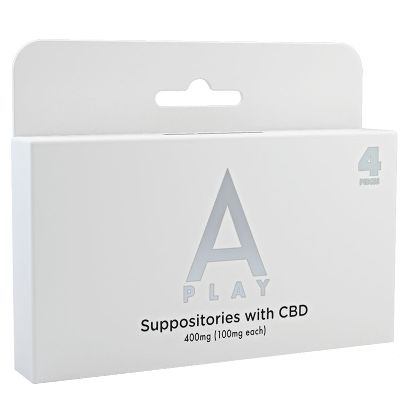 A-Play Suppositories With CBD-400mg (100mg Each) 4 Pieces