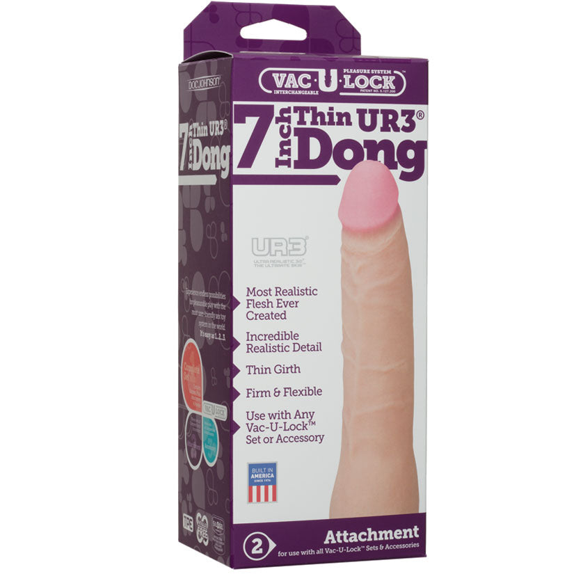 Vac-U-Lock-UR3 Thin Dong-White 7"