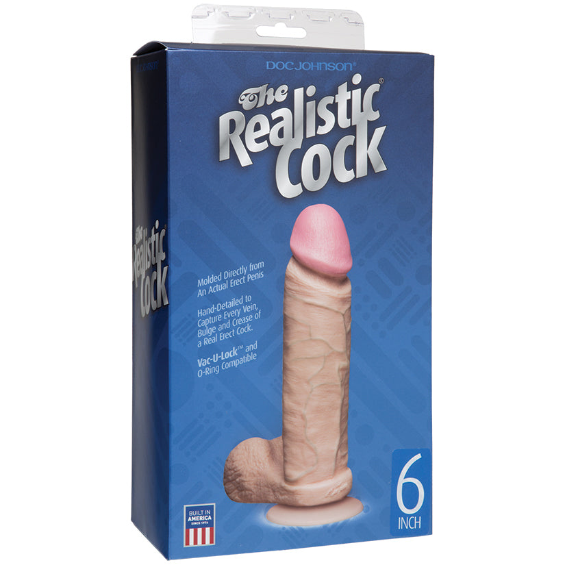 The Realistic Cock-Vanilla 6"