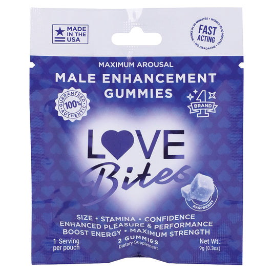 Love Bites Male Sensual Gummies 2pk Singles
