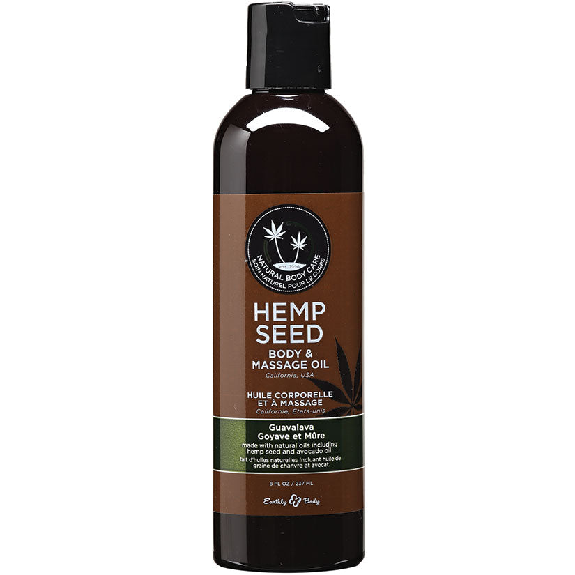 Hemp Seed Massage & Body Oil 8oz