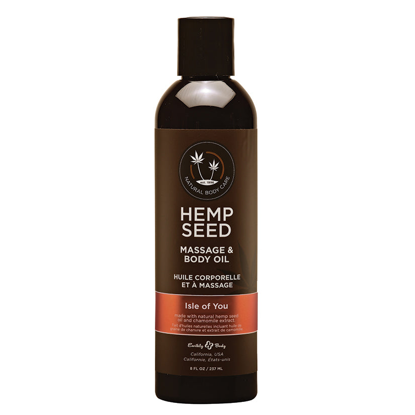 Hemp Seed Massage & Body Oil 8oz