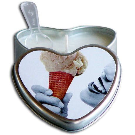 Earthly Body 4-In-1 Edible Heart Candle 4oz