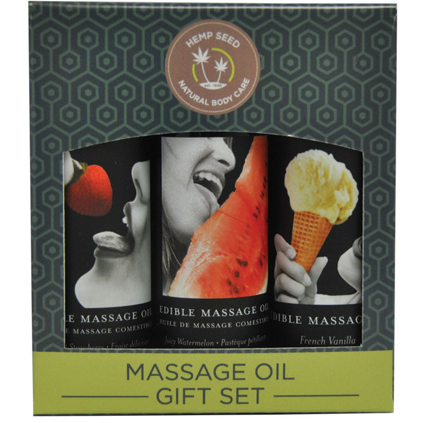 Edible Massage Oil Gift 2oz (Set Of 3)