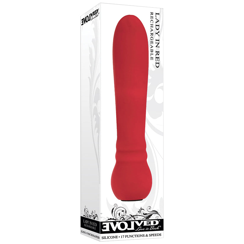 Lady In Red Rechargeable Bullet-Red