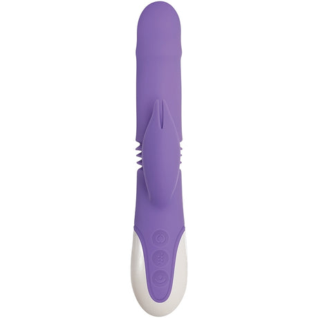 Evolved Thick & Thrust Silicone Bunny-Purple 9"