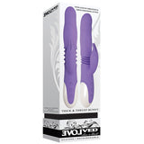 Evolved Thick & Thrust Silicone Bunny-Purple 9"