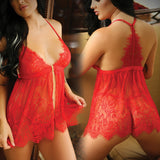 Vixen Late Night Serenade Babydoll & G-String-Red