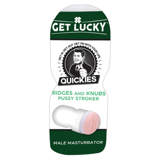 Get Lucky Quickies Ridges And Knubs Pussy Stroker Male Masturbator