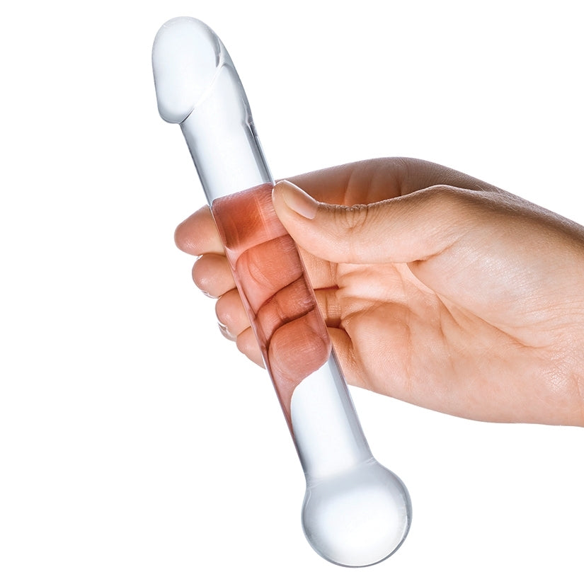 Glas 7" Realistic Head Glass Dildo