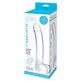 Glas 7" Realistic Curved Glass G-Spot Dildo