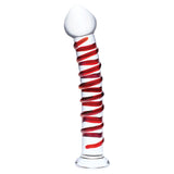 Glass Mr Swirly Dildo 10"