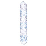 Glas Purple Rose Nubby Dildo