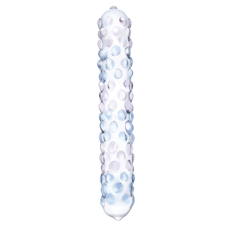 Glas Purple Rose Nubby Dildo