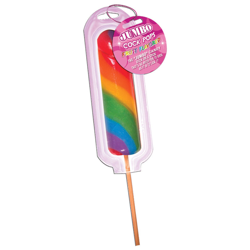 Rainbow Jumbo Cock Pop