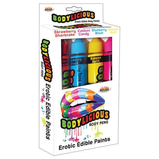 Bodylicious Erotic Edible Body Paint Pens 4pk